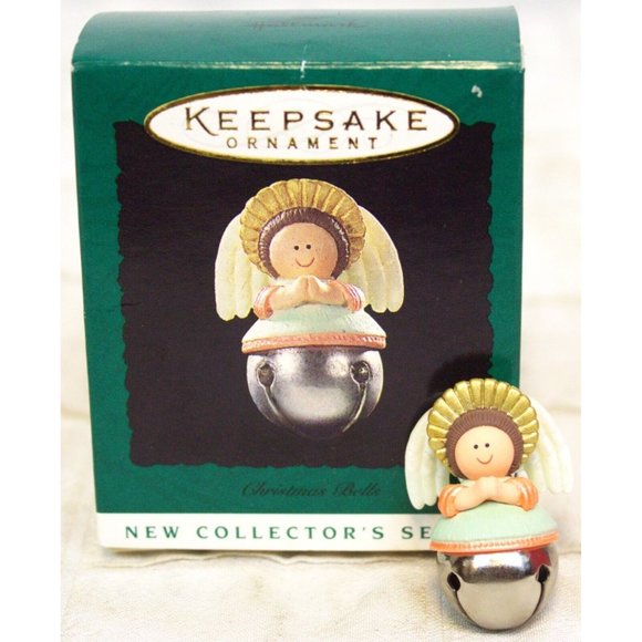 VTG 1995 Hallmark Keepsake Ornament Christmas Bells Angel Collectors Series Mini - Picture 1 of 15